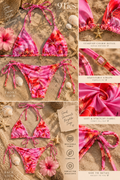 Pink Tropical Floral Bikini Set🌸